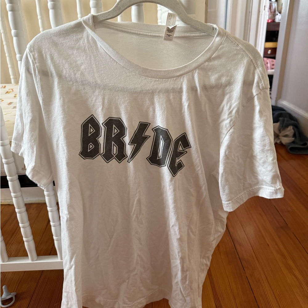 “Bride” AC/DC White Graphic T-Shirt
